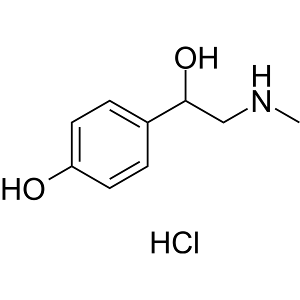 Synephrine hydrochloride                                          (Synonyms: 辛弗林盐酸盐; Oxedrine hydrochloride)