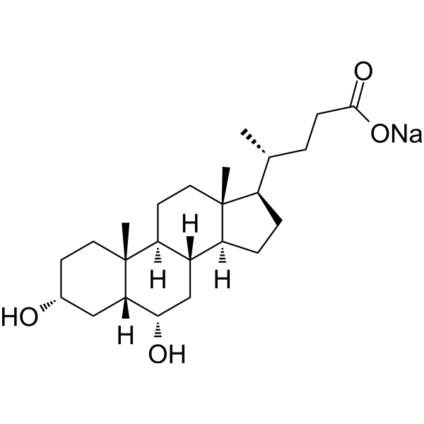 Hyodeoxycholic acid sodium                                          (Synonyms: HDCA sodium)