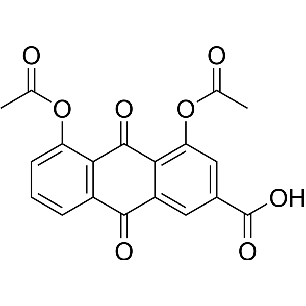 Diacerein (Standard)                                          (Synonyms: Diacerhein(Standard);  Diacetylrhein (Standard))