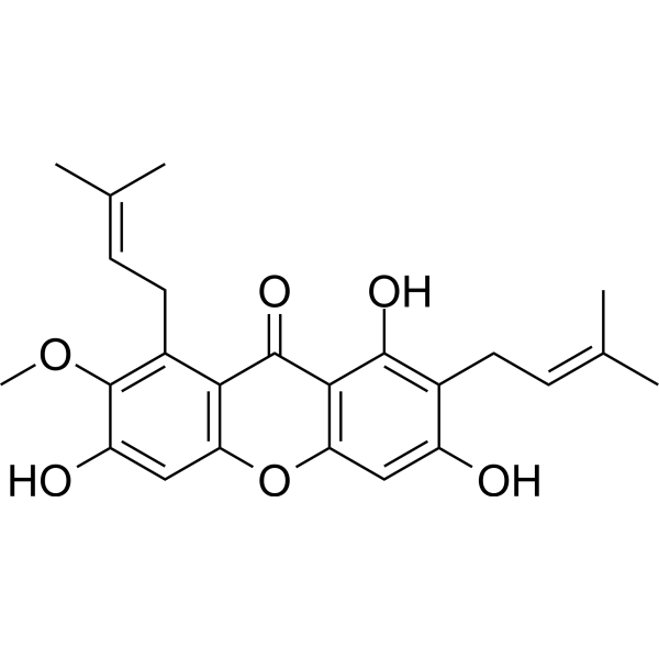 alpha-Mangostin (Standard)                                          (Synonyms: α-倒捻子素 (标准品); ; α-Mangostin (Standard))