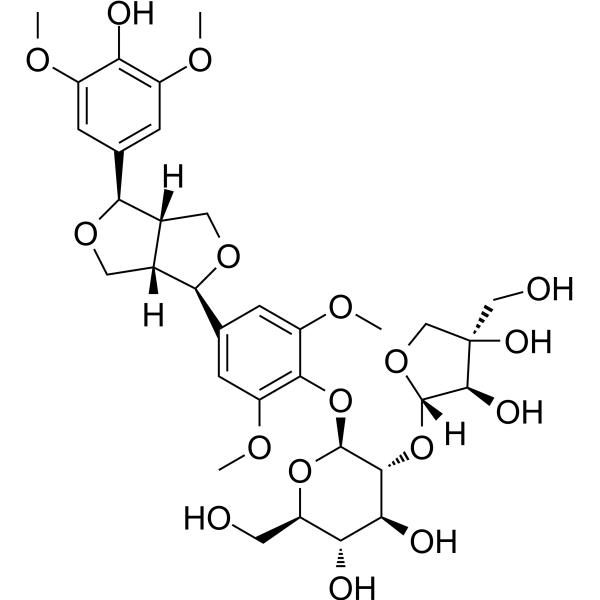 (-)-Syringaresnol-4-O-β-D-apiofuranosyl-(1→2)-β-D-glucopyranoside