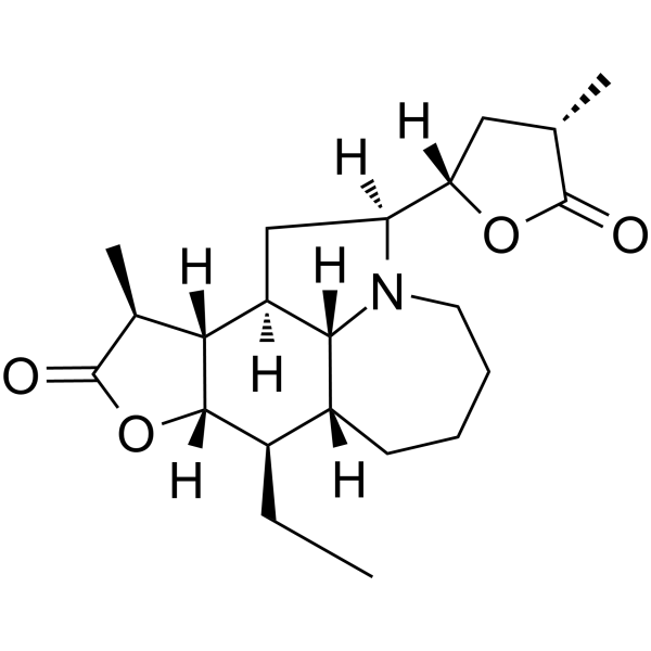 Tuberostemonine                                          (Synonyms: 对叶百部碱)