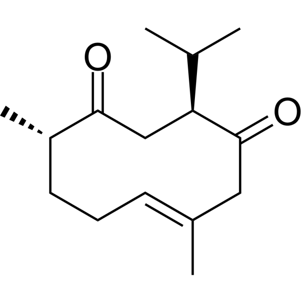 Curdione                                          (Synonyms: 莪术二酮; (+)-Curdione)