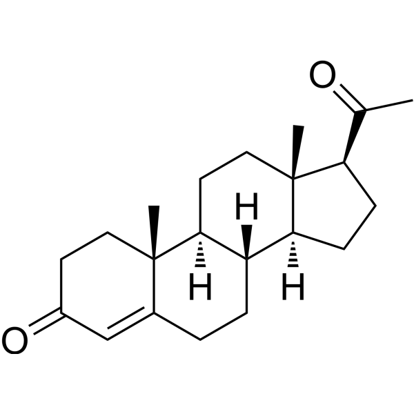 Progesterone (Standard)                                          (Synonyms: 黄体酮（标准品）; Pregn-4-ene-3,20-dione (Standard))