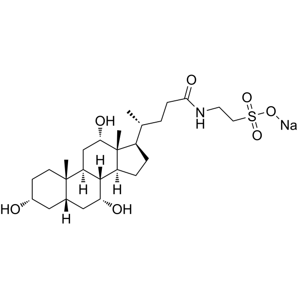 Taurocholic acid sodium (Standard)                                          (Synonyms: Sodium taurocholate (Standard); N-Choloyltaurine sodium (Standard))