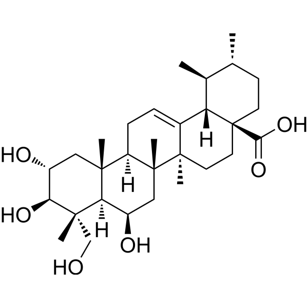 Madecassic acid (Standard)                                          (Synonyms: 羟基积雪草酸（标准品）)