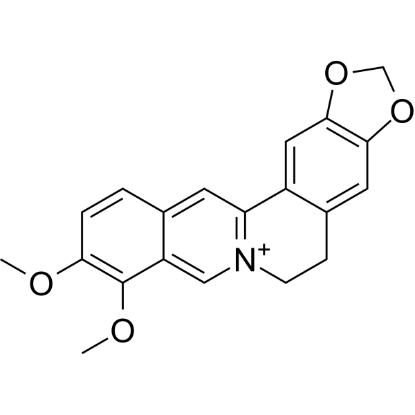 Berberine                                          (Synonyms: 黄连素; Natural Yellow 18)