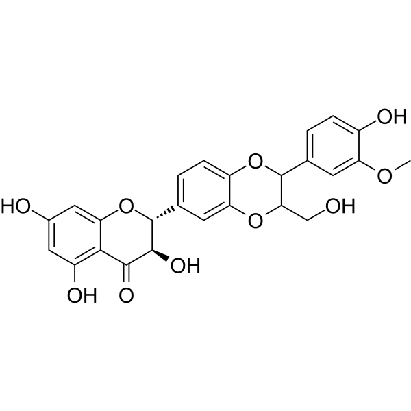 Isosilybin                                          (Synonyms: 异水飞蓟宾; Isosilybinin)