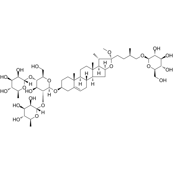 Methyl protodioscin                                          (Synonyms: NSC-698790;  Smilax saponin B)