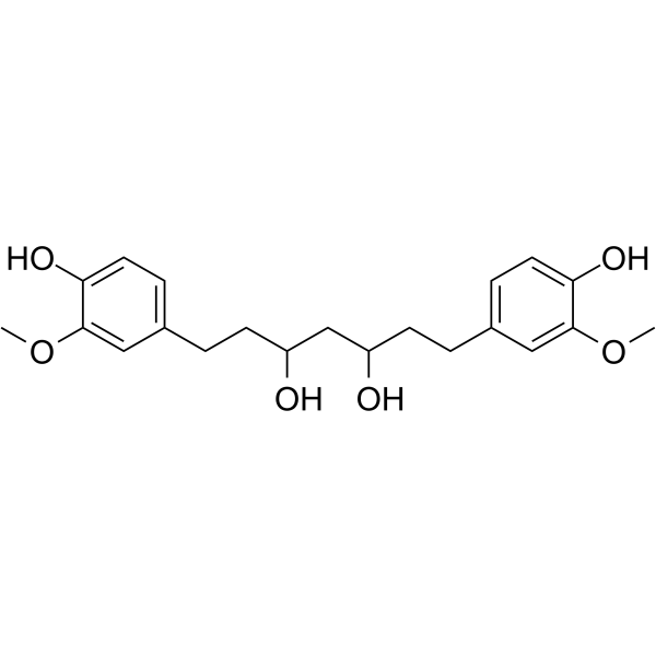 Octahydrocurcumin                                          (Synonyms: 八氢姜黄素; Hexahydrobisdemethoxycurcumin)