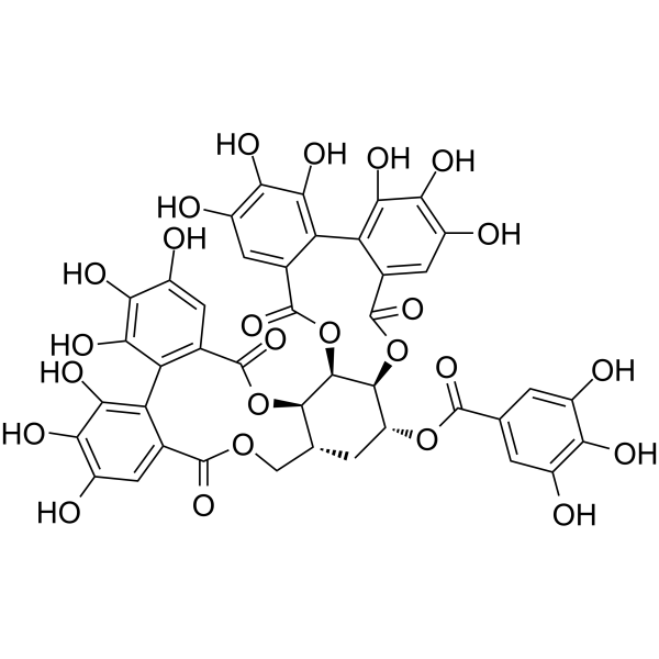 Galloyl-bis-HHDP glucose                                          (Synonyms: HeT)