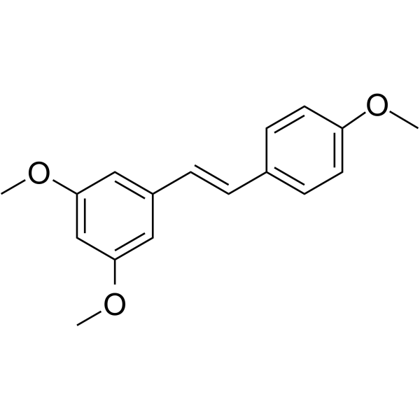 trans-Trimethoxyresveratrol                                          (Synonyms: trans-trismethoxy Resveratrol;  E-Resveratrol Trimethyl Ether;  Tri-O-methylresveratrol)