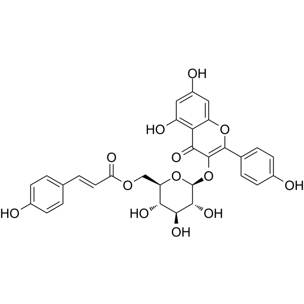 Tiliroside (Standard)                                          (Synonyms: 银椴甙（标准品）)