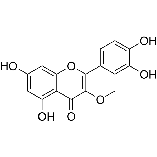 3-O-Methylquercetin                                          (Synonyms: 3-O-甲基槲皮素)