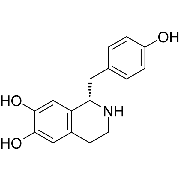(S)-Higenamine                                          (Synonyms: (S)-去甲乌药碱; (S)-Norcoclaurine)