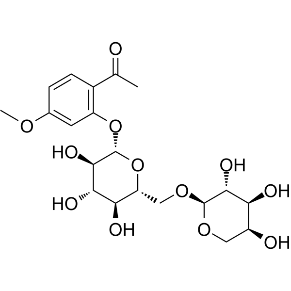 Paeonolide                                          (Synonyms: 丹皮酚原苷)