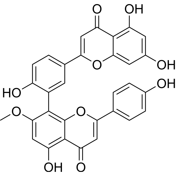 Sotetsuflavone                                          (Synonyms: 苏铁双黄酮)