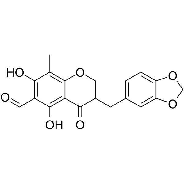 6-Formyl-isoophiopogonanone A                                          (Synonyms: 6-醛基异麦冬黄烷酮A)