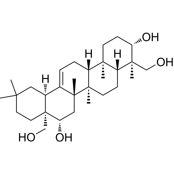 23-Hydroxylongispinogenin                                          (Synonyms: 12-Oleanene-3β,16β,23,28-tetrol;  3β,16β-12-Oleanene-3, 16,23,28-tetrol)