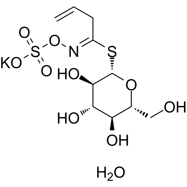 Sinigrin hydrate                                          (Synonyms: 黑芥子硫苷酸钾一水)