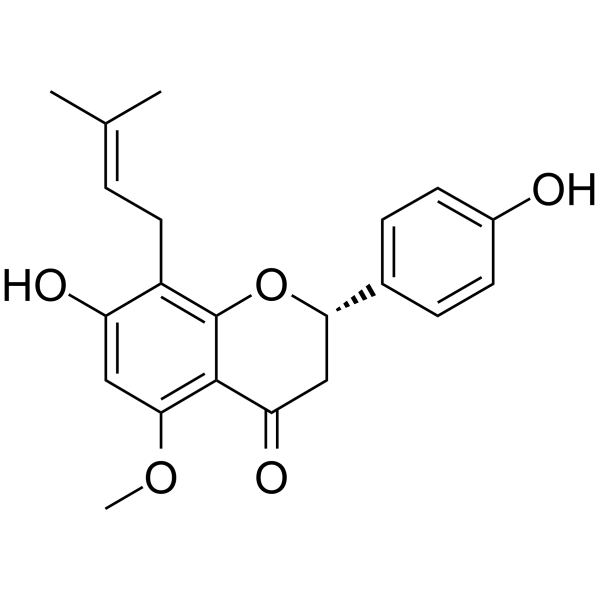 (2S)-Isoxanthohumol                                          (Synonyms: (2S)-异黄腐酚)