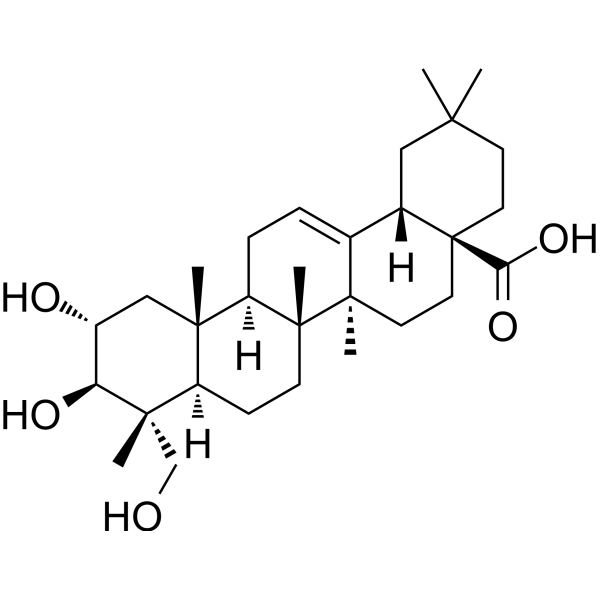 Arjunolic acid                                          (Synonyms: 阿酚酸)