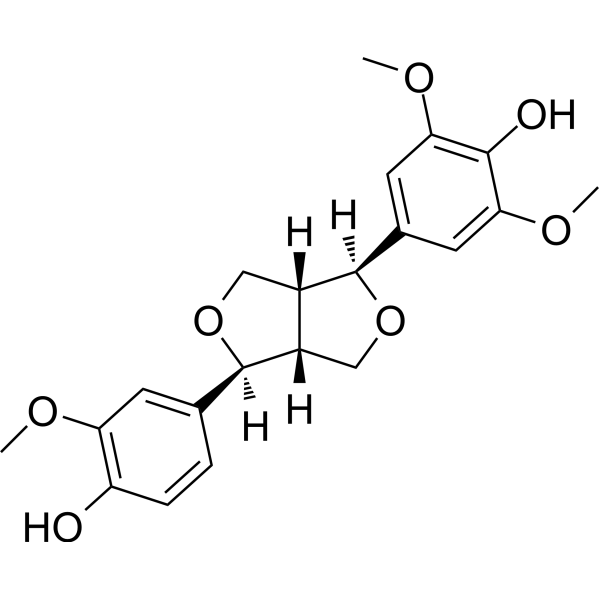 (+)-Medioresinol                                          (Synonyms: 梣皮树脂醇)