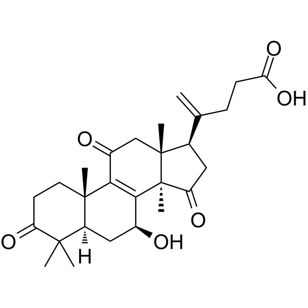 20(21)-Dehydrolucidenic acid A                                          (Synonyms: 20(21)-去氢赤芝酸A)