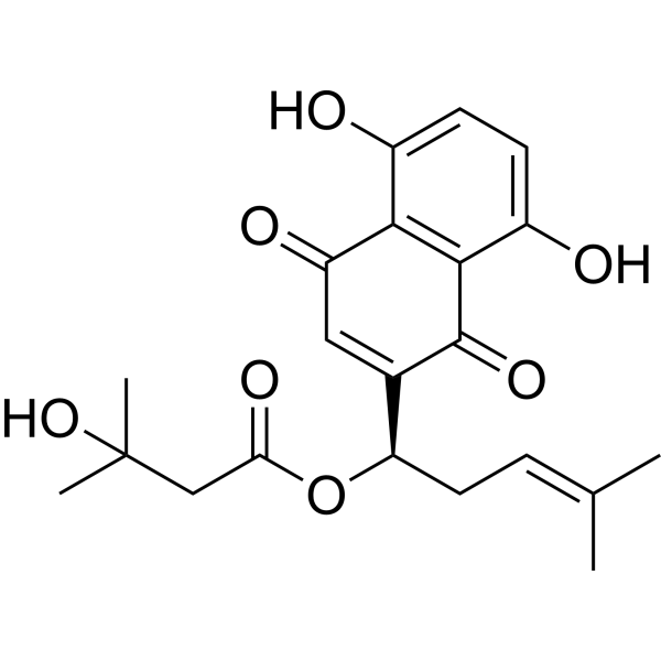 β-Hydroxyisovalerylshikonin                                          (Synonyms: β-羟基异戊酰基紫草素)