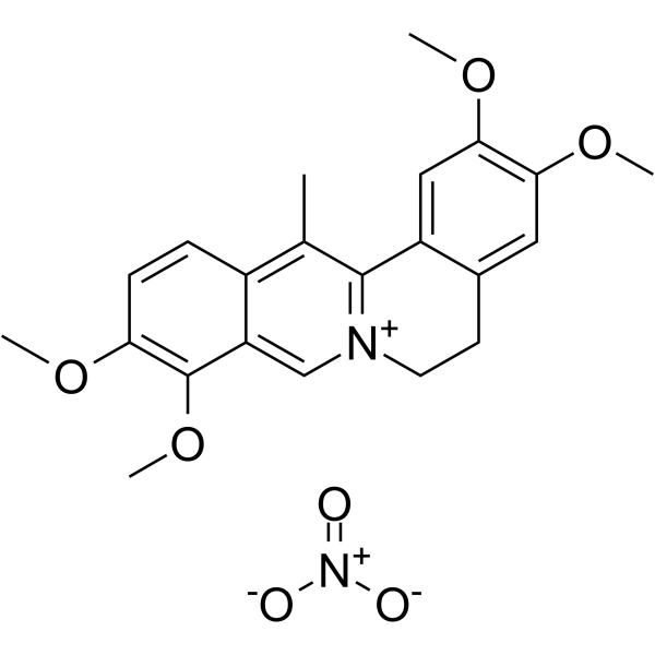 Dehydrocorydaline nitrate                                          (Synonyms: 硝酸脱氢紫堇碱; 13-Methylpalmatine nitrate)