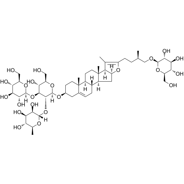 Pseudoprotogracillin                                          (Synonyms: 伪原纤细薯蓣皂苷)