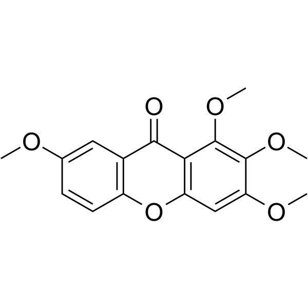 1,2,3,7-Tetramethoxyxanthone                                          (Synonyms: 1,2,3,7-四甲氧基口山酮)