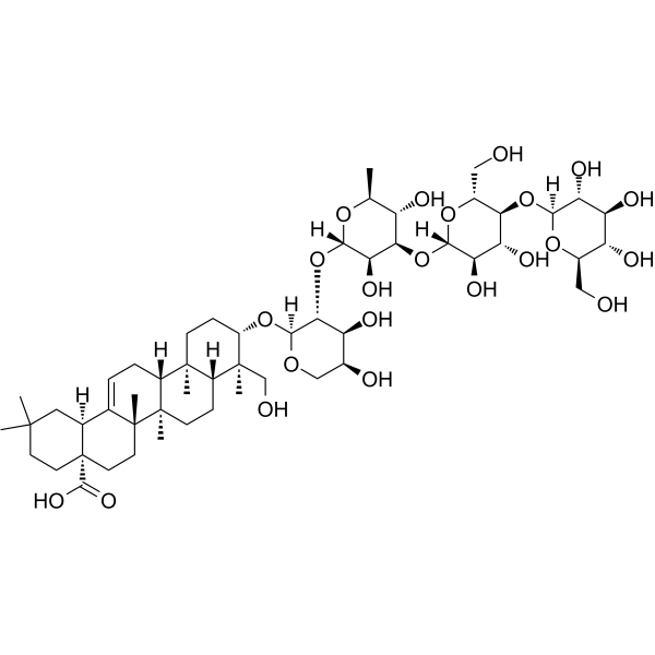 Macranthoside B                                          (Synonyms: 灰毡毛忍冬次皂苷乙)