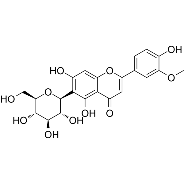 Isoscoparin                                          (Synonyms: 异金雀花素)