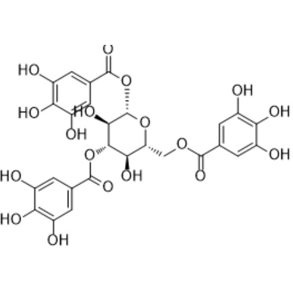 1,3,6-Tri-O-galloyl-beta-D-glucose                                          (Synonyms: 1,3,6-Tri-O-galloyl-β-D-glucose)