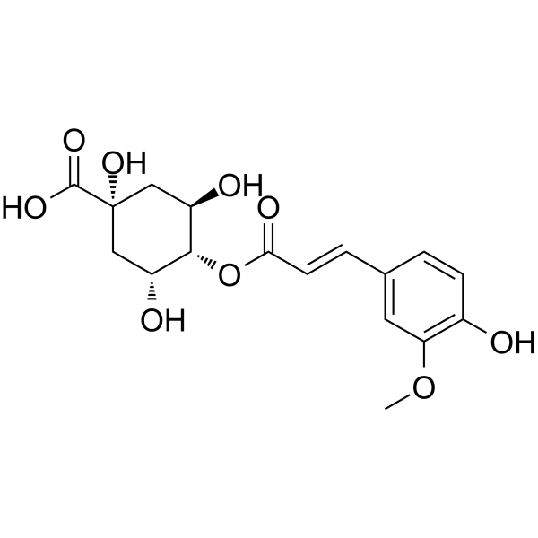 4-Feruloylquinic acid                                          (Synonyms: 4-O-阿魏酰奎尼酸)