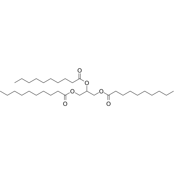 Trisdecanoin                                          (Synonyms: 甘油三癸酸酯; Tricaprin;  Glyceryl tridecanoate)