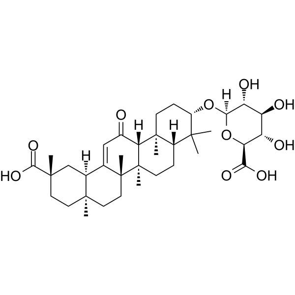 Glycyrrhetic acid 3-O-β-D-glucuronide                                          (Synonyms: Glycyrrhetic acid 3-O-mono-β-D-glucuronide;  3-monoglucuronyl-glycyrrhetinic acid)