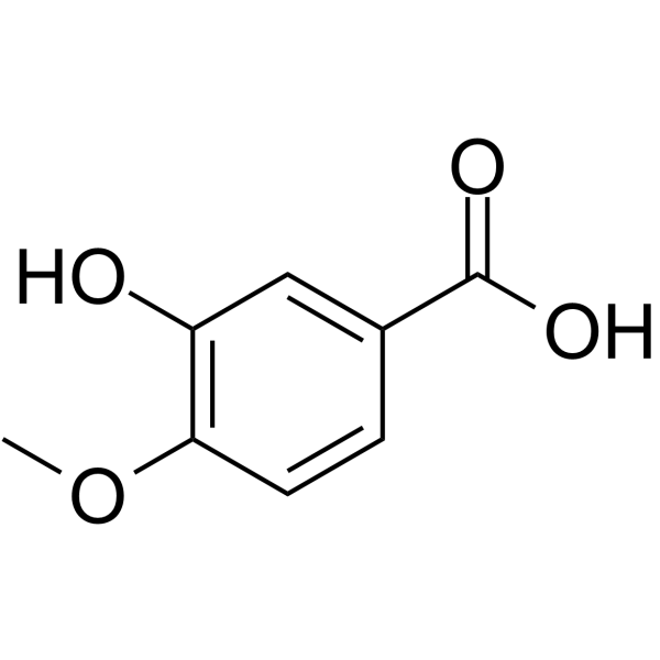 Isovanillic acid                                          (Synonyms: 异香兰酸; 3-Hydroxy-4-methoxybenzoic acid)