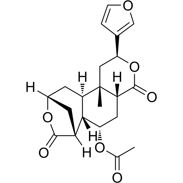 8-Epidiosbulbin E acetate                                          (Synonyms: 8-表黄药子素E乙酸酯)