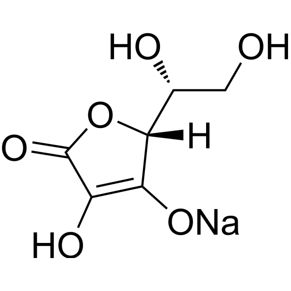 Sodium erythorbate                                          (Synonyms: 异抗坏血酸钠; D-Isoascorbic acid sodium; D-Araboascorbic acid sodium)