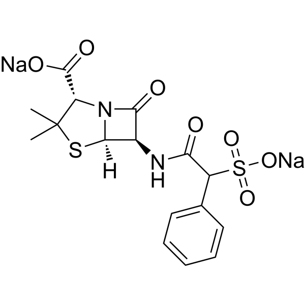 Sulbenicillin disodium                                          (Synonyms: 磺苄西林钠)