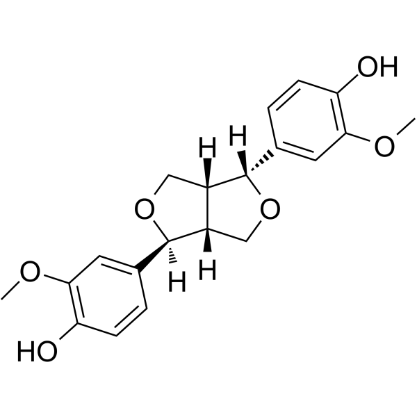 (+)-Epipinoresinol                                          (Synonyms: (+)-表松脂酚；(+)-表松脂素)