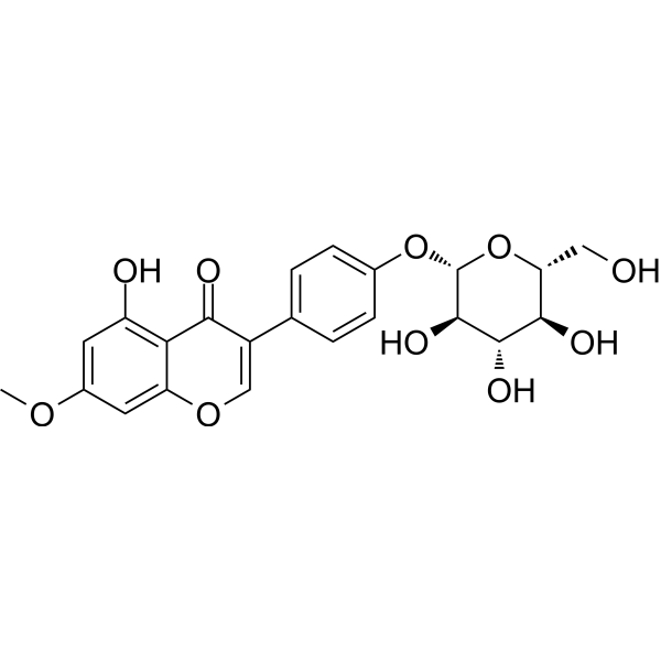 Prunetrin                                          (Synonyms: Trifoside;  Prunetin 4′-O-β-D-glucopyranoside)