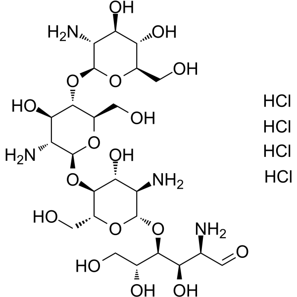 Chitotetraose tetrahydrochloride                                          (Synonyms: 壳聚糖四聚物；壳四糖四盐酸盐)