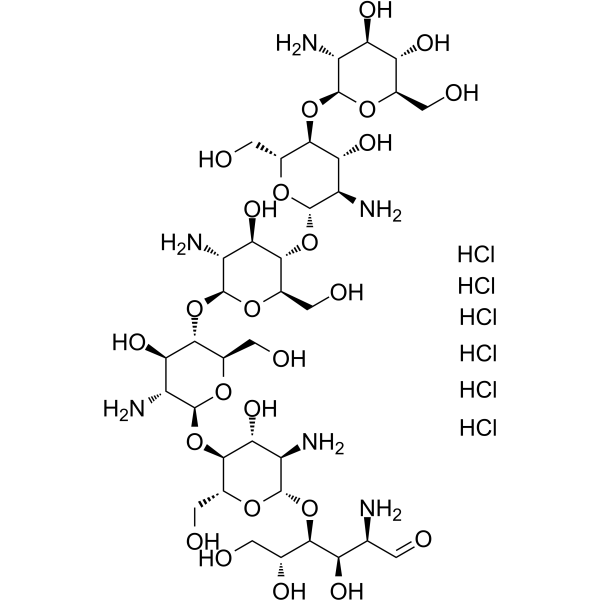 Chitohexaose hexahydrochloride                                          (Synonyms: 壳六糖六盐酸盐)