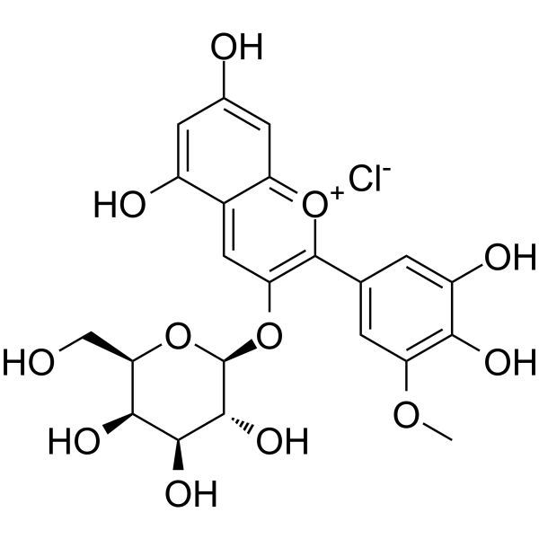 Petunidin-3-O-galactoside chloride                                          (Synonyms: 氯化矮牵牛素-3-O-半乳糖苷)