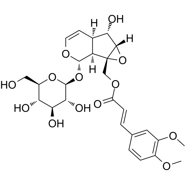 Lagotisoide D                                          (Synonyms: 10-O-[(E)-3,4-Dimethoxycinnamoyl]-catalpol)