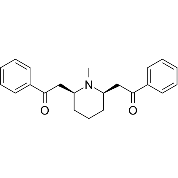 Lobelanine                                          (Synonyms: 山梗烷酮; 8,10-Diphenyllobelidione)