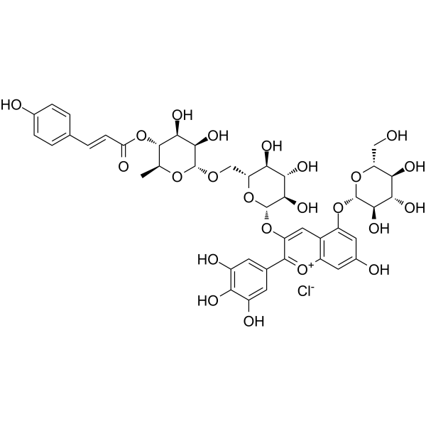 Nasunin                                          (Synonyms: Delphinidin-3-(p-coumaroylrutinoside)-5-glucoside)